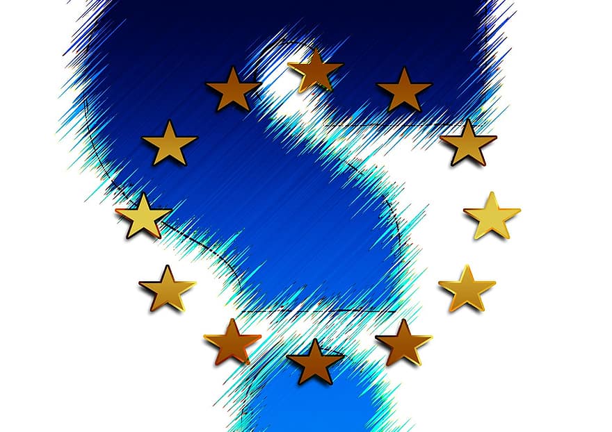 UE, euro, L'Europe , européen, drapeau, demande, matière, demandes, réponse, tâche, importance