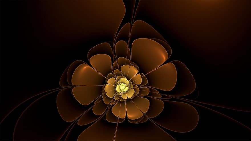 fractal, bông hoa, hoa, tưởng tượng, tác phẩm nghệ thuật, nghệ thuật fractal, nghệ thuật đen