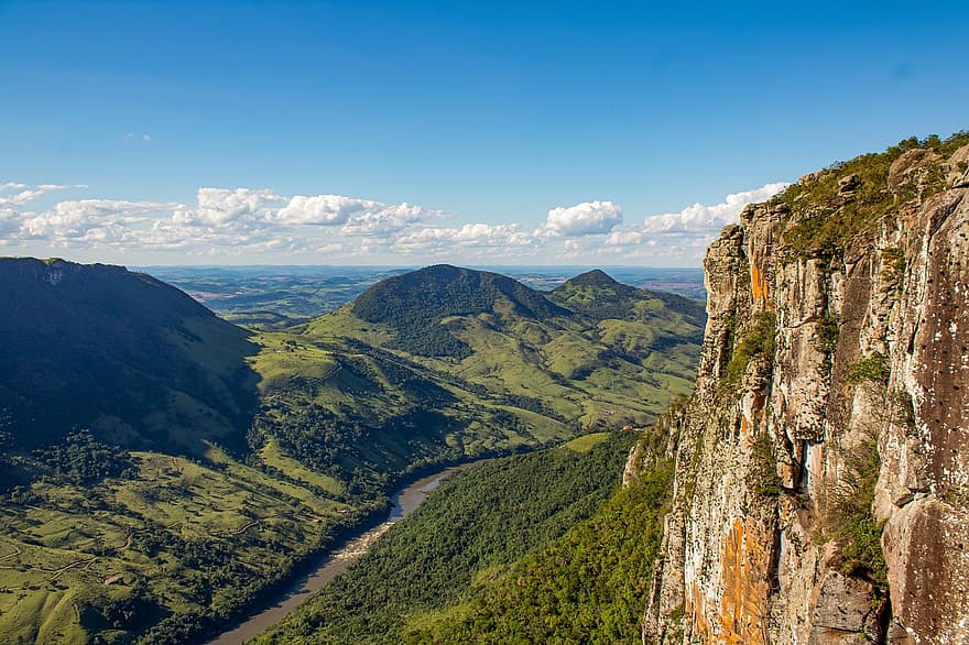 virsotne, kalni, Brazīlija, raksturs, mežs, kalns, ainavu, kalnu virsotne, vasarā, zaļā krāsa, lauku ainas