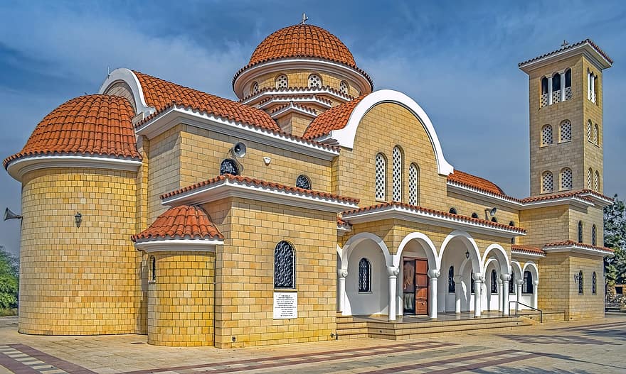 agios raphael, Chiesa, Cipro, Xylotymvou, religione, cristianesimo, architettura