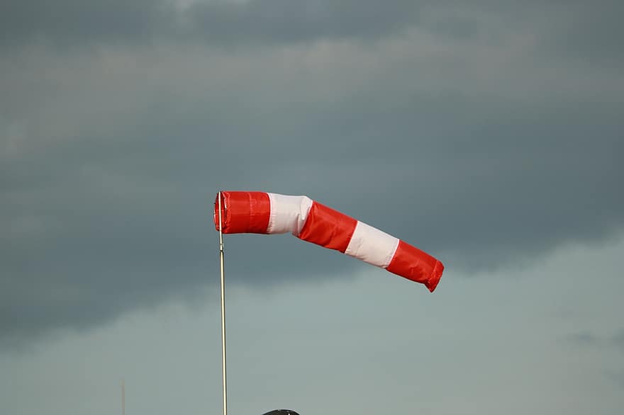 Wind Direction, Wind Sock, Weather, Wind Vane, Air Bag, Anemometer, Wind, Sky, Blow, Wind Direction Indicator, Fabric