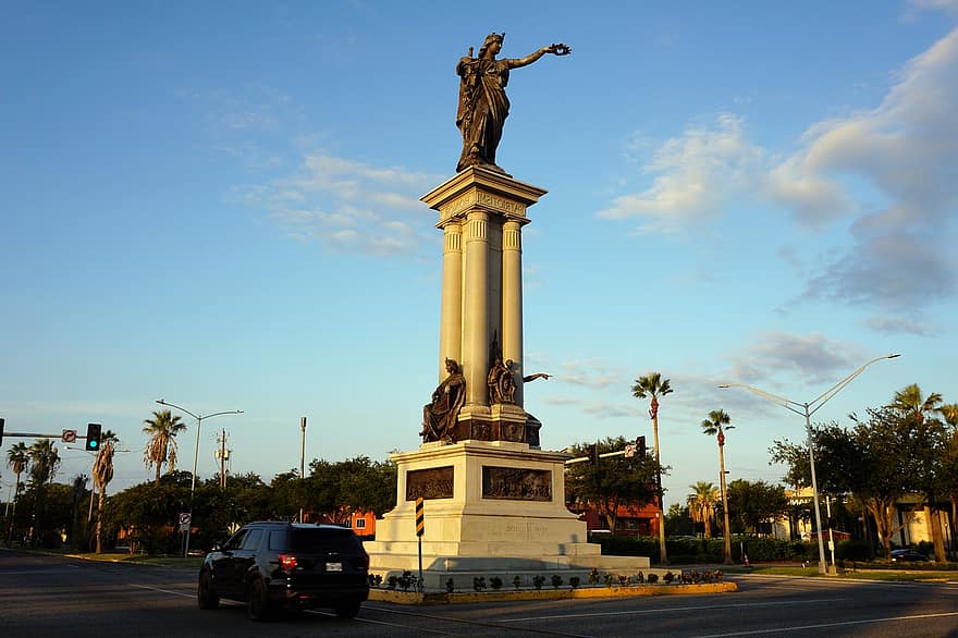 μνημείο, άγαλμα, Τέξας Ήρωες, texas, επανάσταση του Τέξας, πατριωτισμός