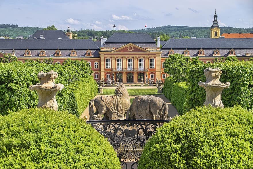 Schloss, Park, Tschechien, die Architektur, historisch, Gardens, Gebäude, Fassade