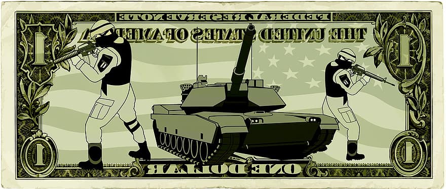 Usa, Dollar, Object, Panzer, Soldiers, War, Defense, Armor, Weapons, Attack, Money