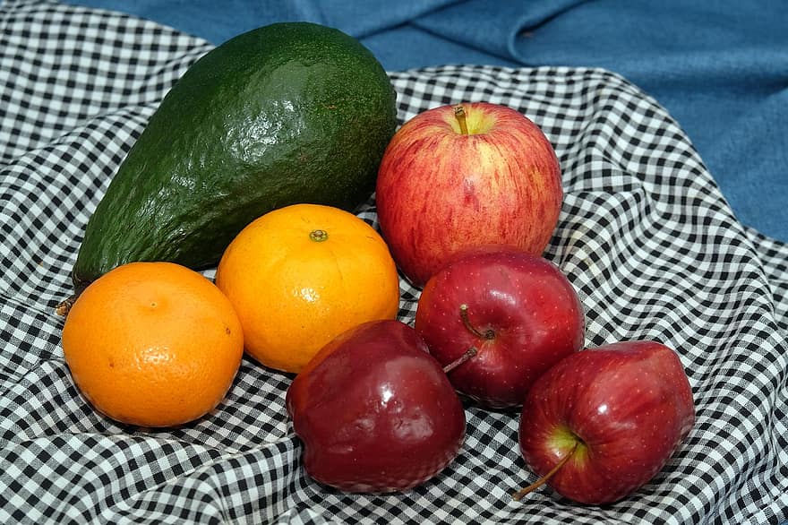 果物、栄養、オーガニック、健康、林檎、オレンジ