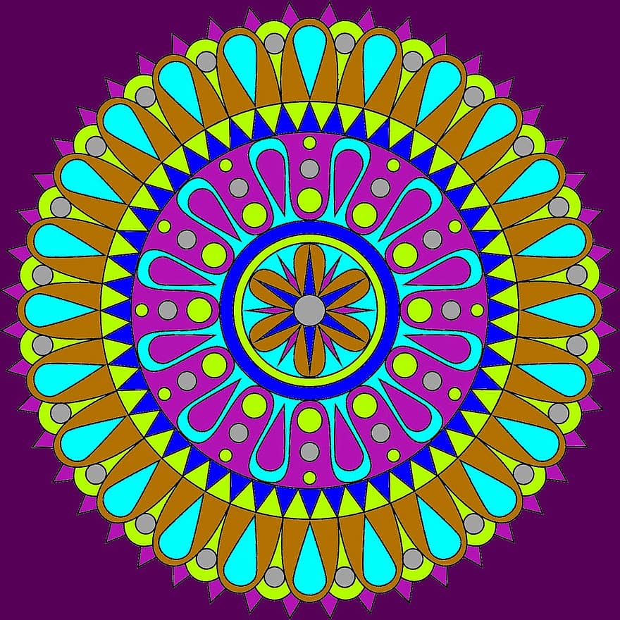 Mandala, Colorful, Round, Digital, Symbol, Circle, Creative