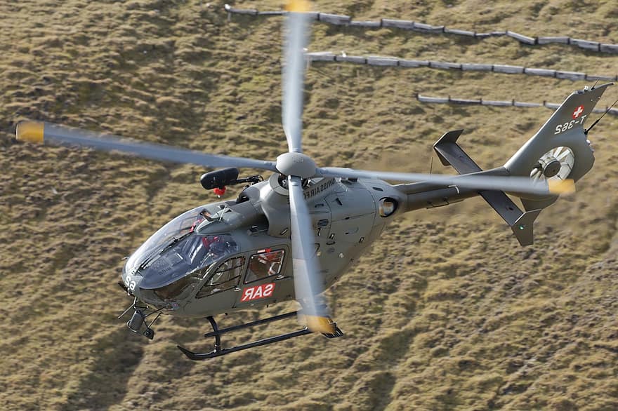 Eurocopter, 361, taşıma, helikopter, çok amaçlı, türbin, askeri, hava Kuvvetleri, isviçre, Axalp, hava atış