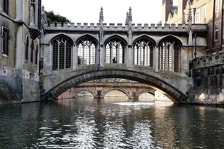 Cambridge, die Architektur, Brücke, Kanal, berühmter Platz, Geschichte, Wasser, Bogen, alt, gebaute Struktur, Stadtbild