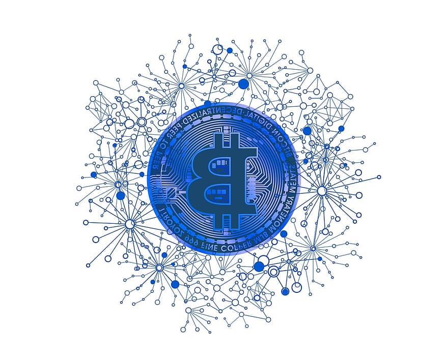blockchain, bitcoin, cryptogeld, virtueel, geld, financieel, financiën