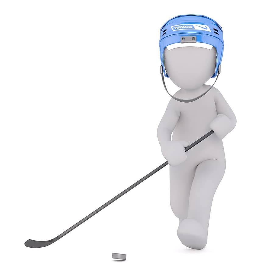 faks, hvit mann, 3d modell, isolert, 3d, modell, Full kropp, hvit, 3d mann, 3d-modellen, Ishockey