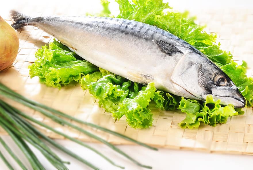 Fish, Vegetables, Dish, Food, Lettuce, Steamed Fish, Meal, Cuisine