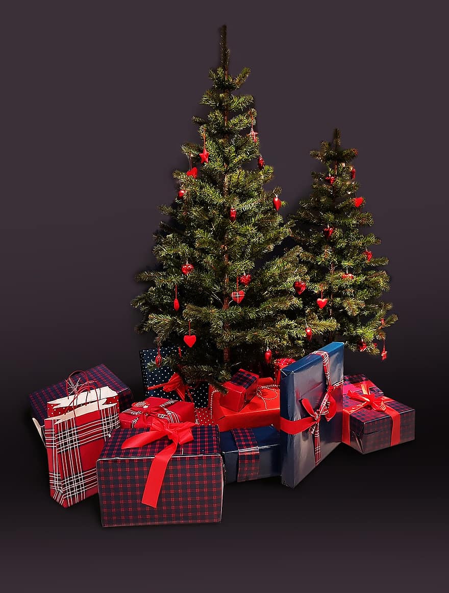 vánoční strom, dárkové předměty