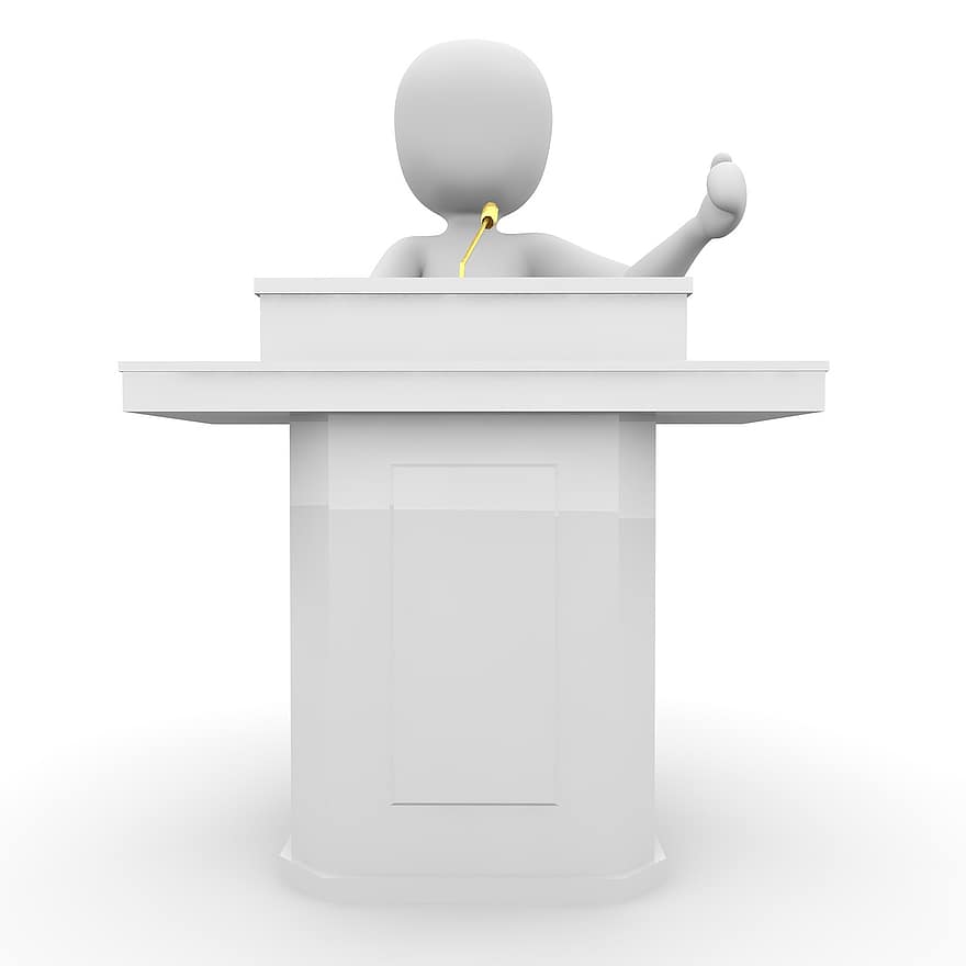 Speech, Stage, Lecture, Microphone, Fair, Occurs, Speakers, Speaker