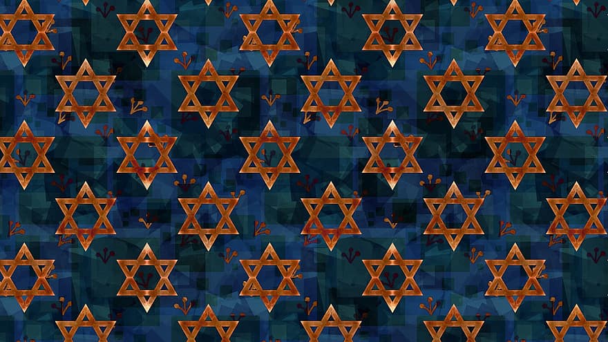 digitalt papir, stjerne av David, mønster, sømløs, jødisk, magen david, jødedom, bar mitzvah, Hanukkah, Yom Hazikaron, holocaust