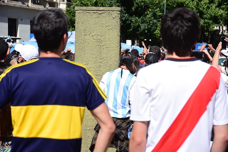 futball, Sport, versengés, tisztelgés, Argentína