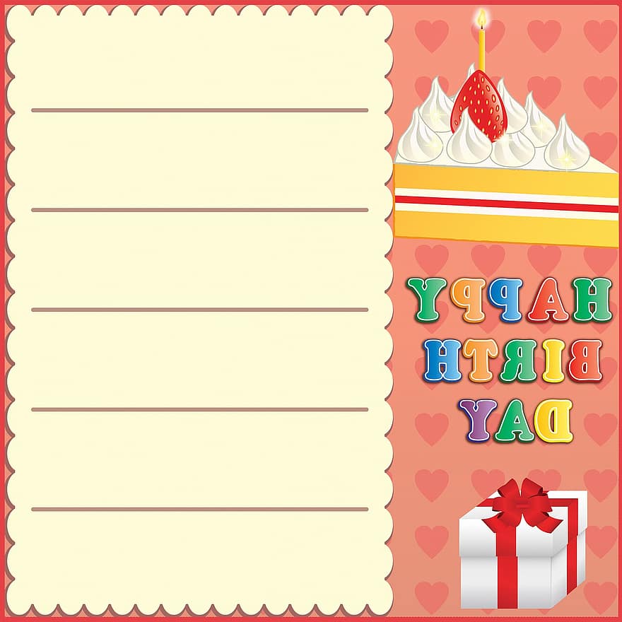 födelsedag bakgrund, Digitalt papper för födelsedag, kaka, gåva, inbjudan, födelsedag, mönster, mall, papper, årgång, scrapbooking