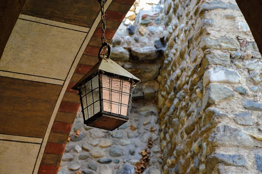 Torino, Borgo, Middle Ages, Castle, Piemonte, Park, Lantern, old, architecture, electric lamp, history