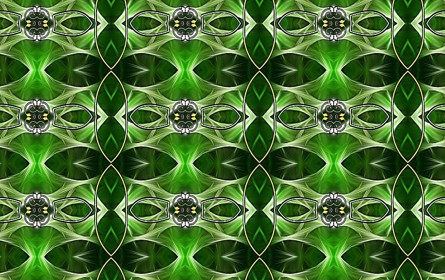 pola, ornamen, Latar Belakang, wallpaper, dekorasi, struktur, abstrak, dihiasi, hijau