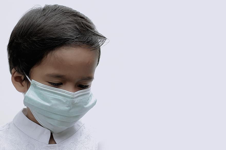 маска, корона, момче, covid, covid-19, коронавирус, грип, пандемия, алергия, епидемия, инфекция