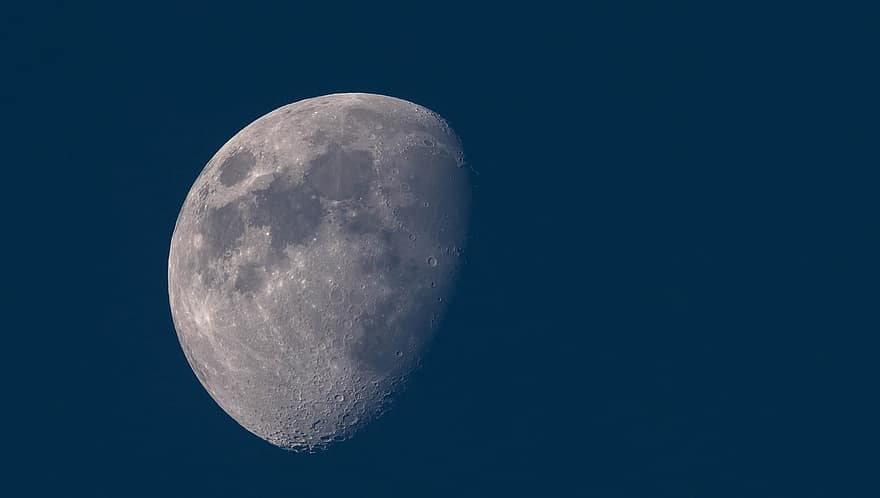 Luna, crateri lunari, chiaro di luna, cielo