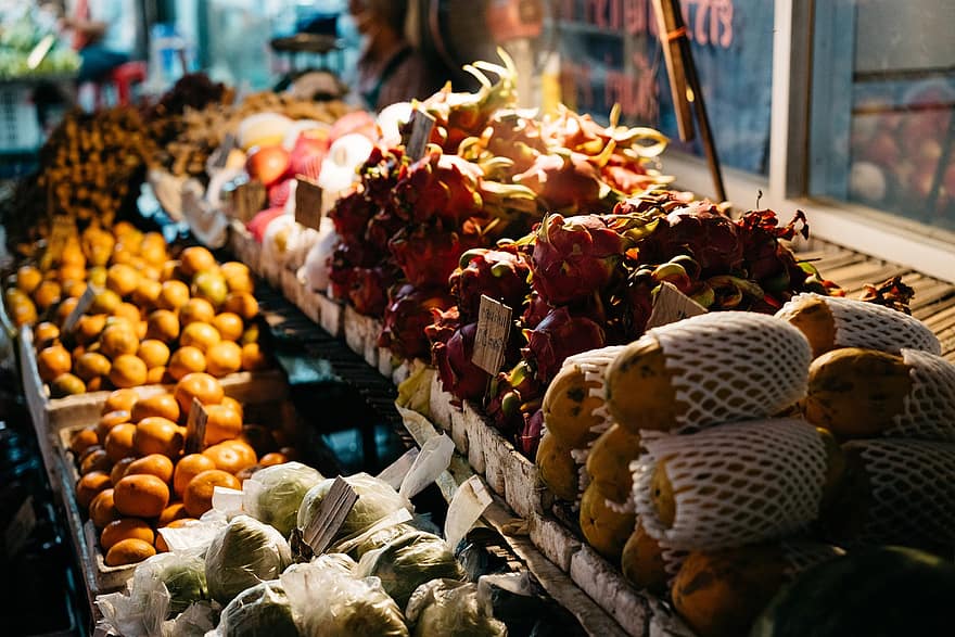 marked, frukt, mat, stall, sunn, fersk, grønnsaker, kjempegod, virksomhet, supermarked, velsmakende