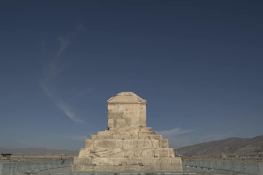 Grób Cyrusa, Pasargadae, Iran, prowincja prowincji, światowego dziedzictwa UNESCO, architektura irańska, historyczny, budynek, kultura, architektura, turystyka