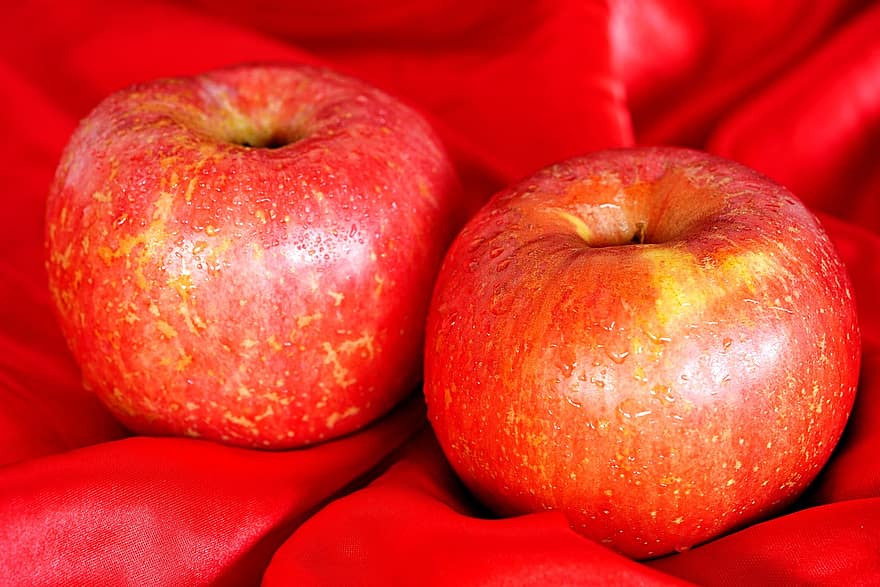 りんご、フルーツ、フード、ふじりんご、新鮮な、オーガニック、ビタミン、作物