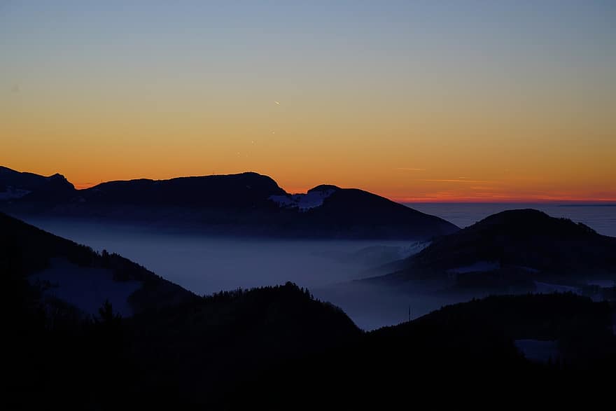 belchenflue, le coucher du soleil, jura suisse