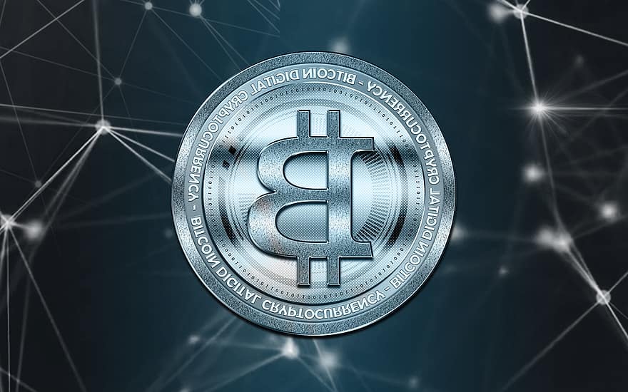 Bitcoin, kryptovaluta, blockchain, krypto, penger, valuta, finansiere, mynt, digitalt, virtuell