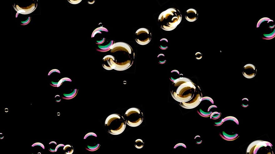 Soap Bubbles, Ball, Background, Soapy Water, Float