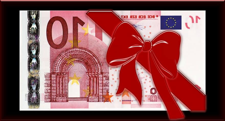 euro, regning, løkke, bonus, loyalitet, 10, præmie, gave, kupon