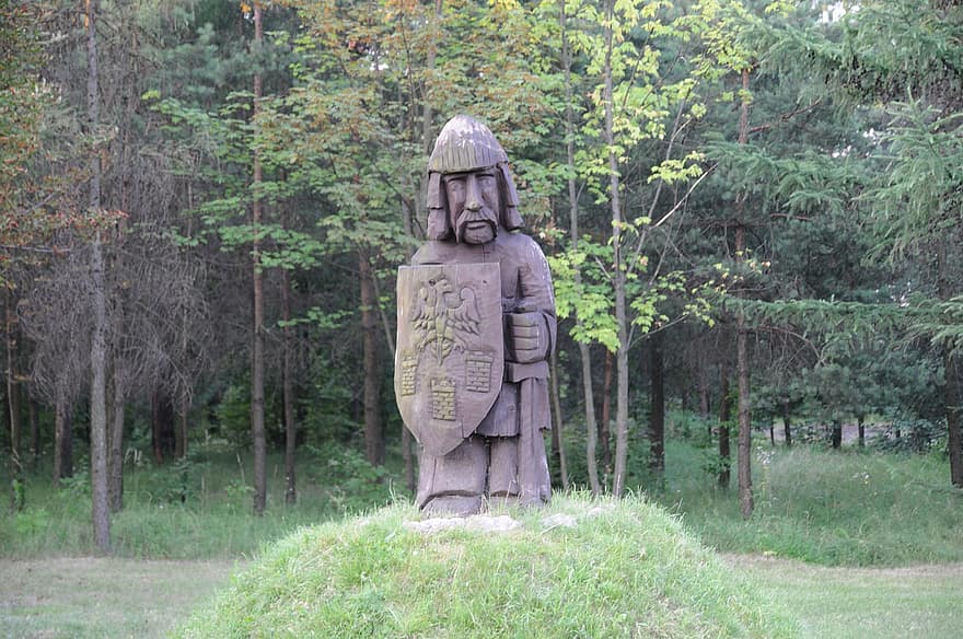 статуя, рыцарь, скульптура, памятник, Olkusz