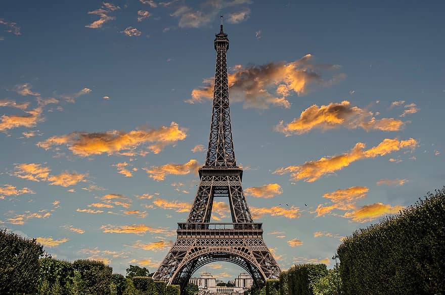 Eiffel Tower, Paris, France, Architecture, Landmark, Famous, Monument, Historic, Tourist Spot, Tourist Attraction, Tourist Destination