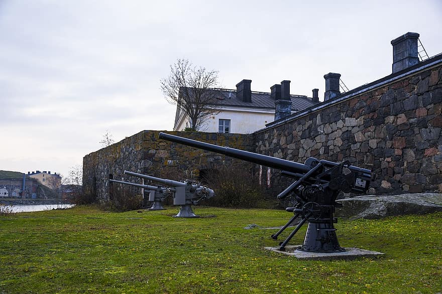 Cannon, Tourism, Travel, Finland, Helsinki, Armament