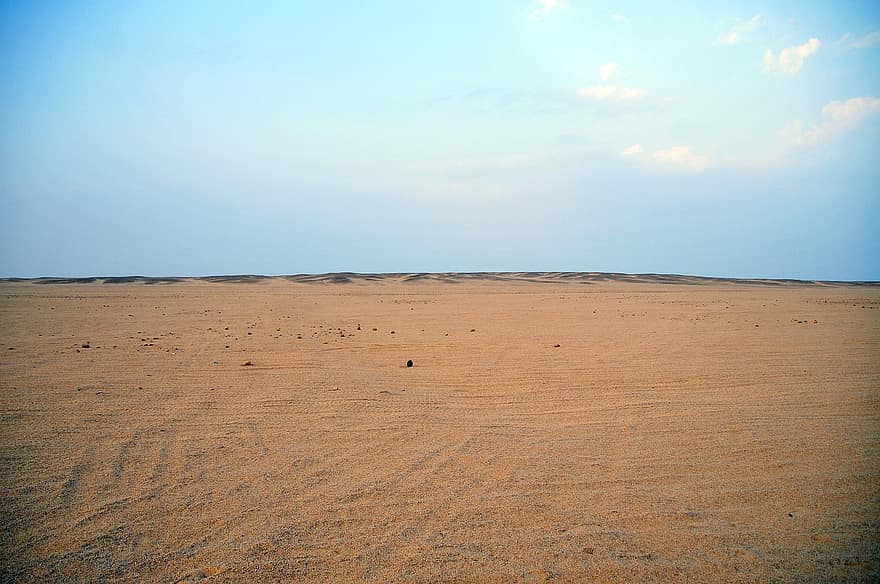 poušť, písek, krajina, slunce, západ slunce, suchý, dobrodružství