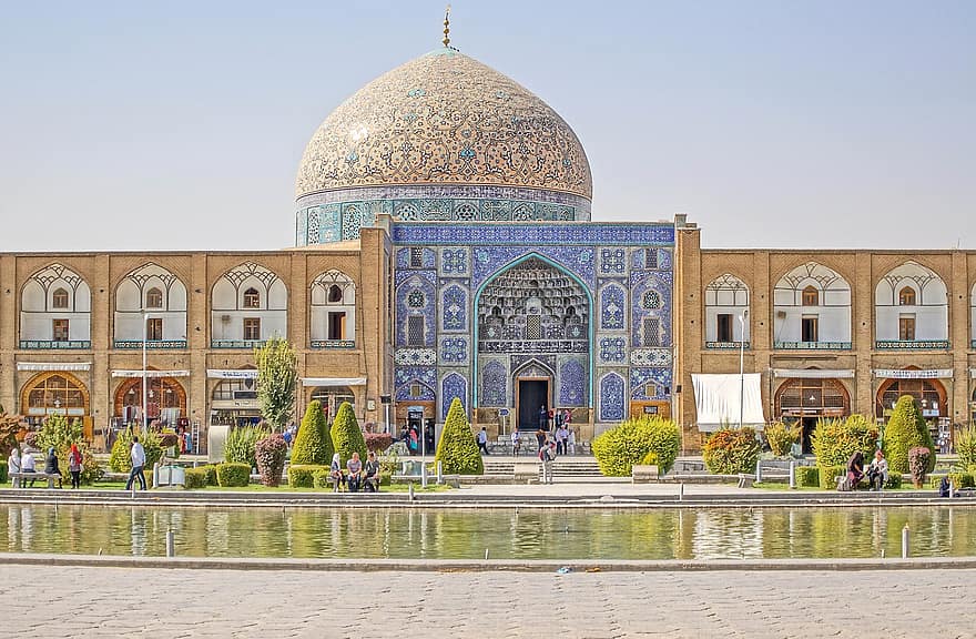 ik rende, sjeik lotfollah moskee, moskee, Isfahan, architectuur