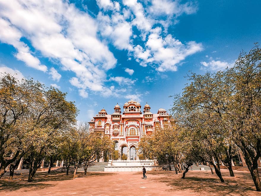 jaipur, vòng tròn hàm, Ấn Độ, vườn, rajasthan, du lịch, ngành kiến ​​trúc, cung điện