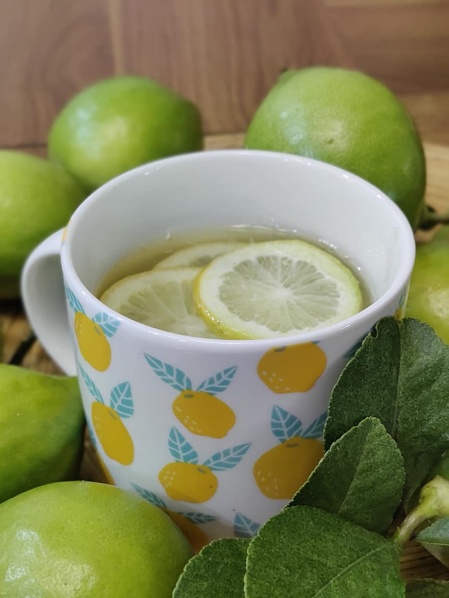 Lemon, Tea, Drink, Lime, Fruit, Beverage, Cup, Vitamins, Fresh, Healthy, Organic