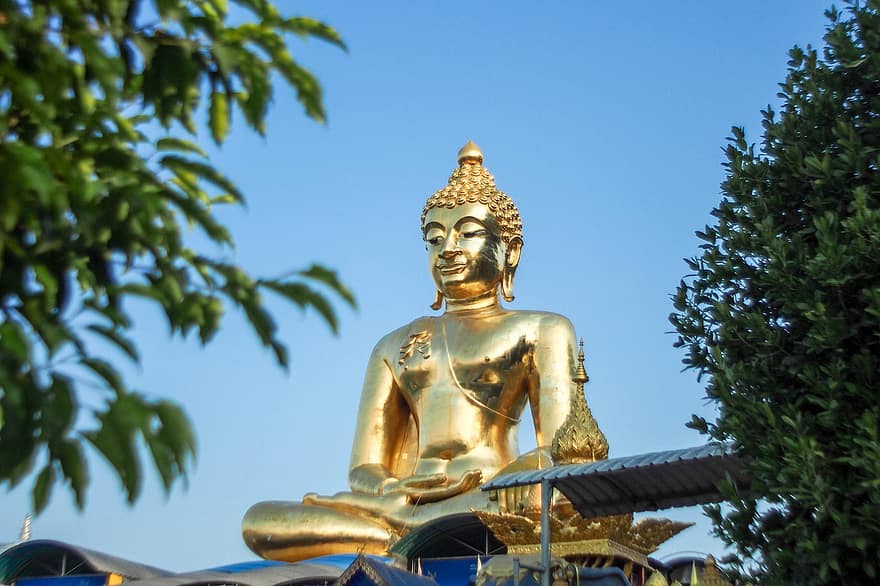 escultura, estàtua, monument, símbol, Buda, gran buda, asia