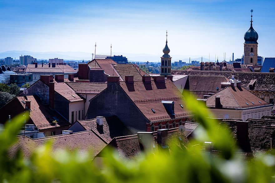 Roofs, Houses, Buildings, Church, Architecture