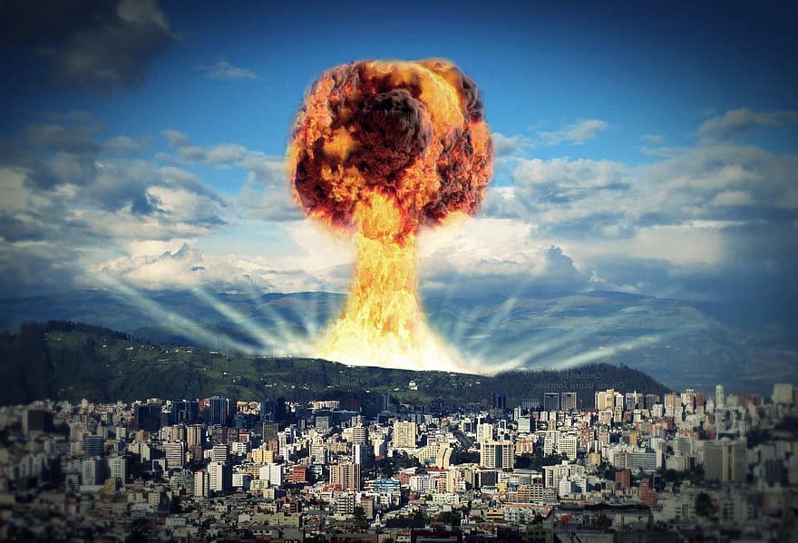 نووي ، انفجار نووي ، نهاية العالم ، تدمير ، الكارثة ، كارثة ، انفجار ، قنبلة ، المشعة ، هيروشيما ، المادة المضادة