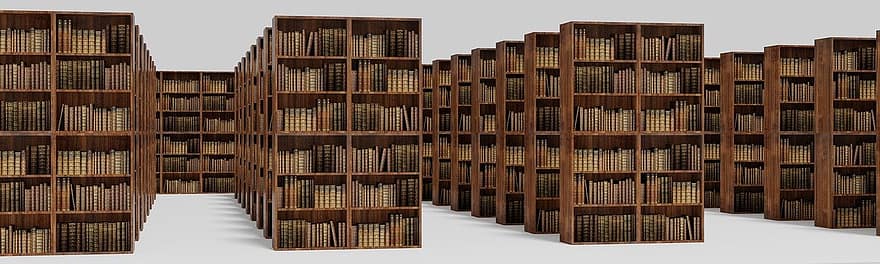 Perpustakaan, rak buku, buku, pendidikan, pengetahuan, literatur, toko buku, rak, tua, sekolah, koleksi