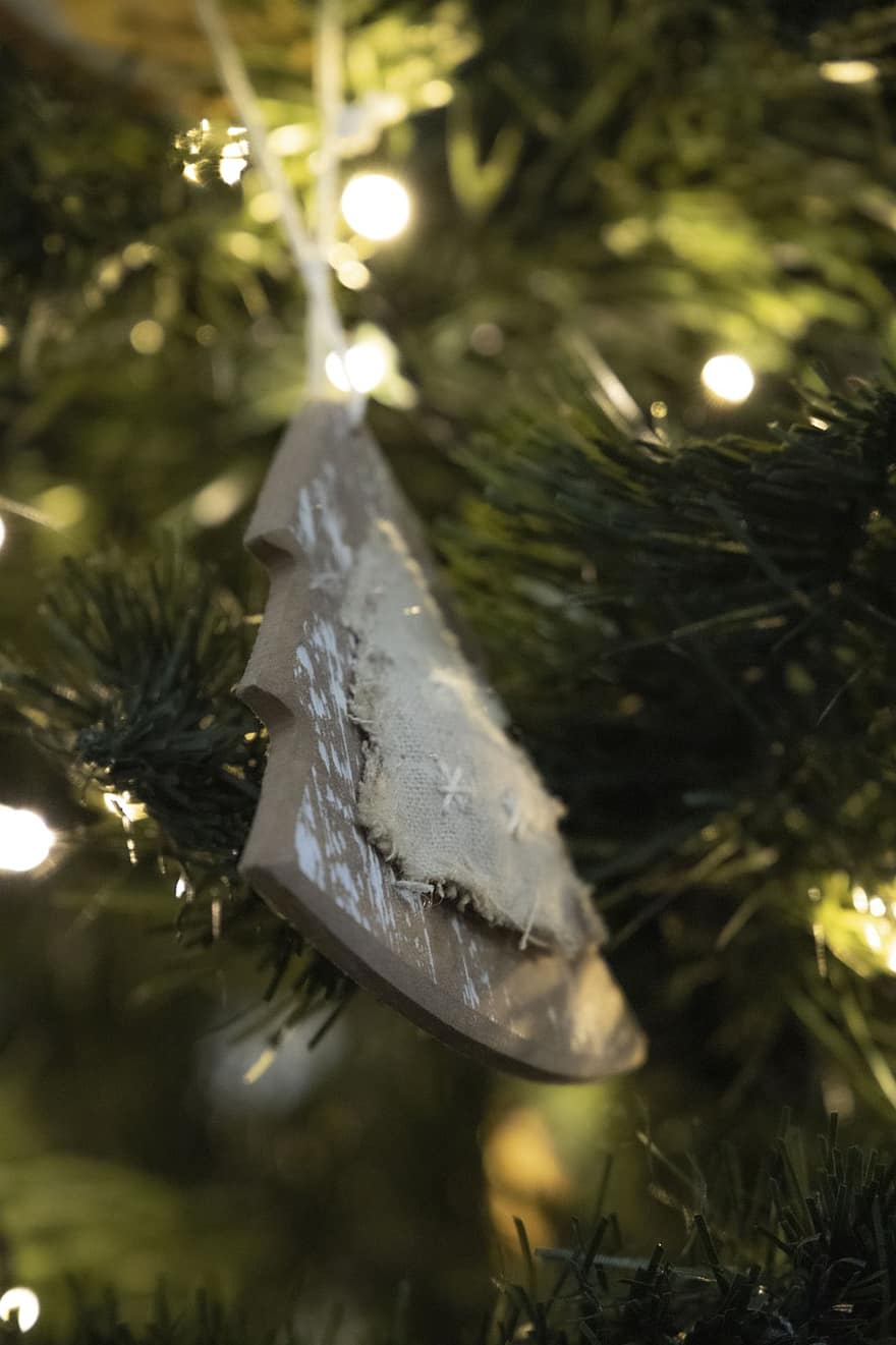 Nadal, ornaments, arbre de Nadal, Arbre de fusta