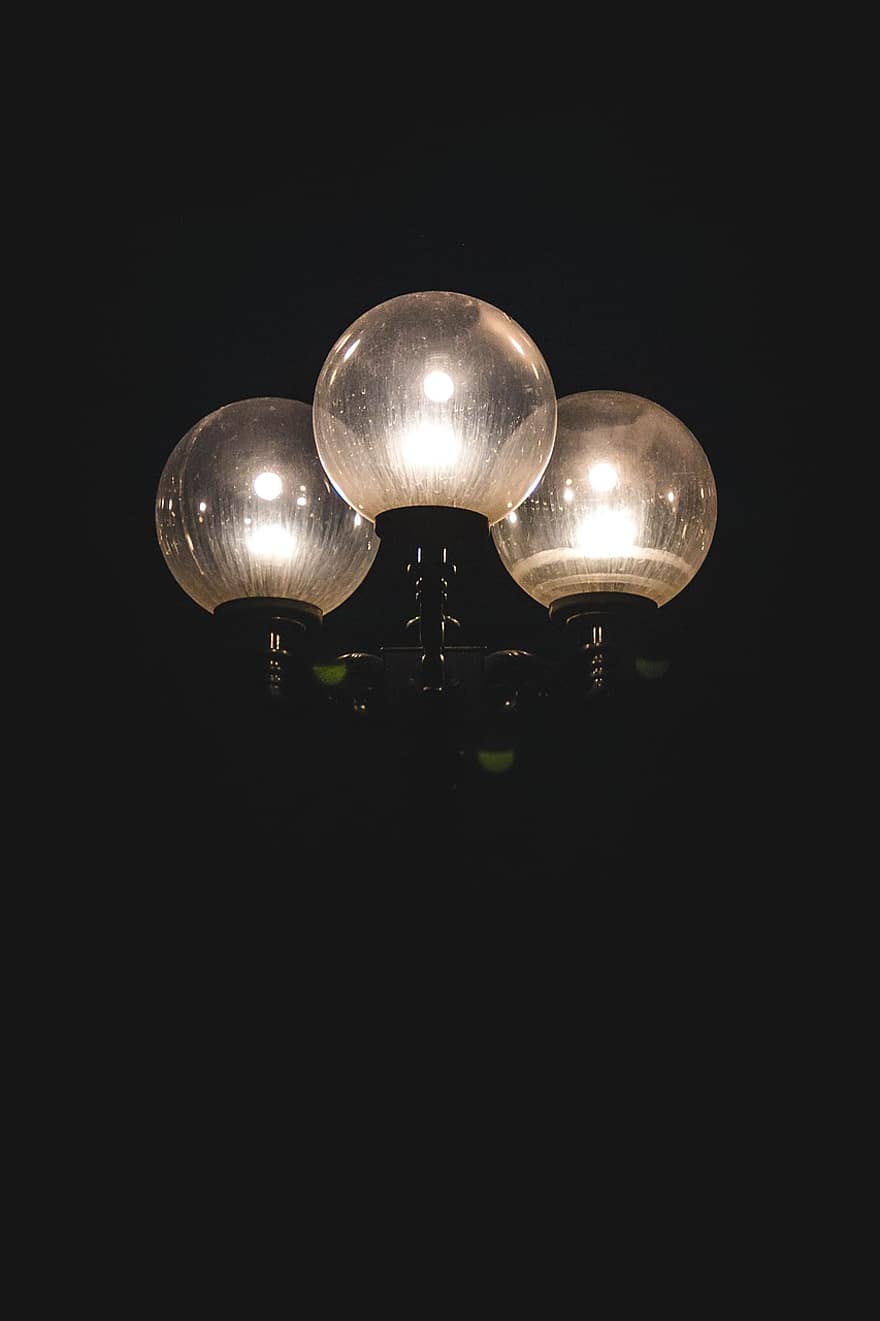 nat, gade lanterne, lys, lygtepæl, gadelampe, gadebelysning, belysning, elektricitet, aften