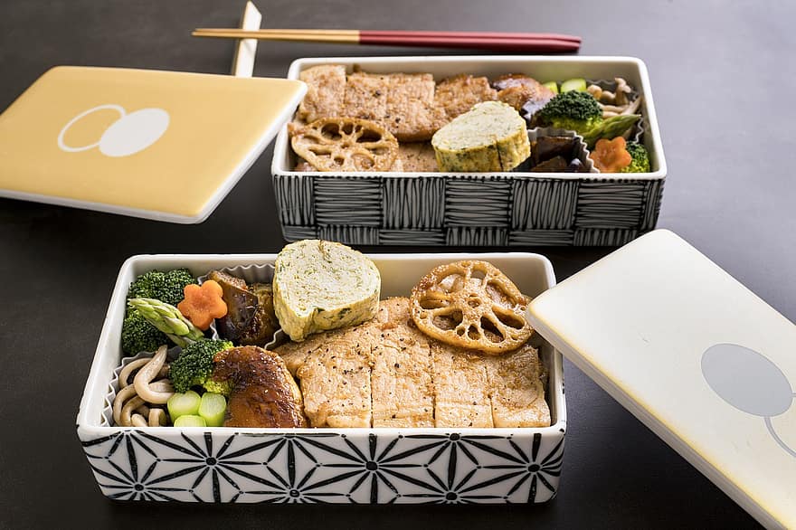 بينتو ، yakiniku ، المطبخ الياباني ، صندوق الغداء ، الطعام الياباني ، طعام ، وجبة ، الخضروات ، الذواقة ، نضارة ، لحم