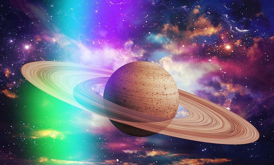 saturn, planeta, espai, univers, ciència ficció, Anells de Saturn, sistema solar, astronomia, galàxia, estrella, ciència