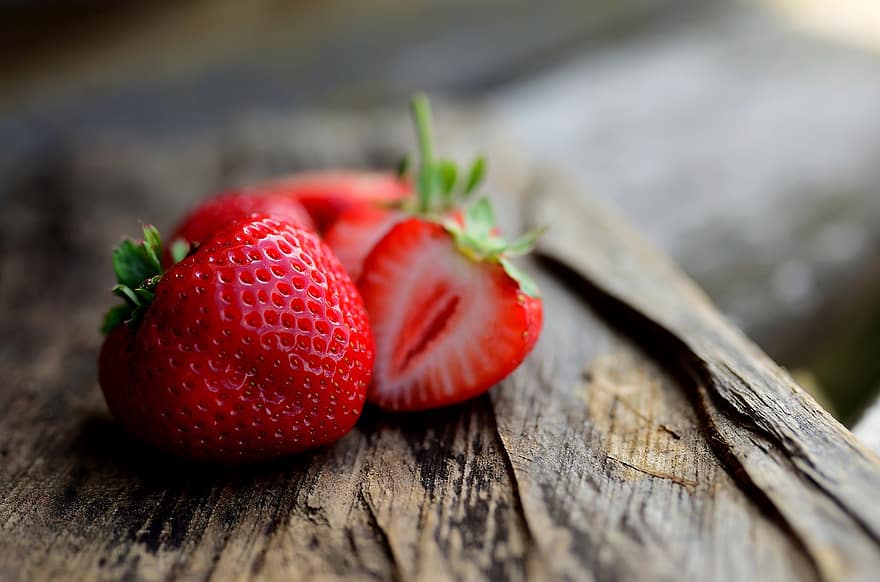 딸기, 과일, 식품, 건강한, 익은, 영양물 섭취, 비타민, 본질적인, 자연, 선도, 닫다