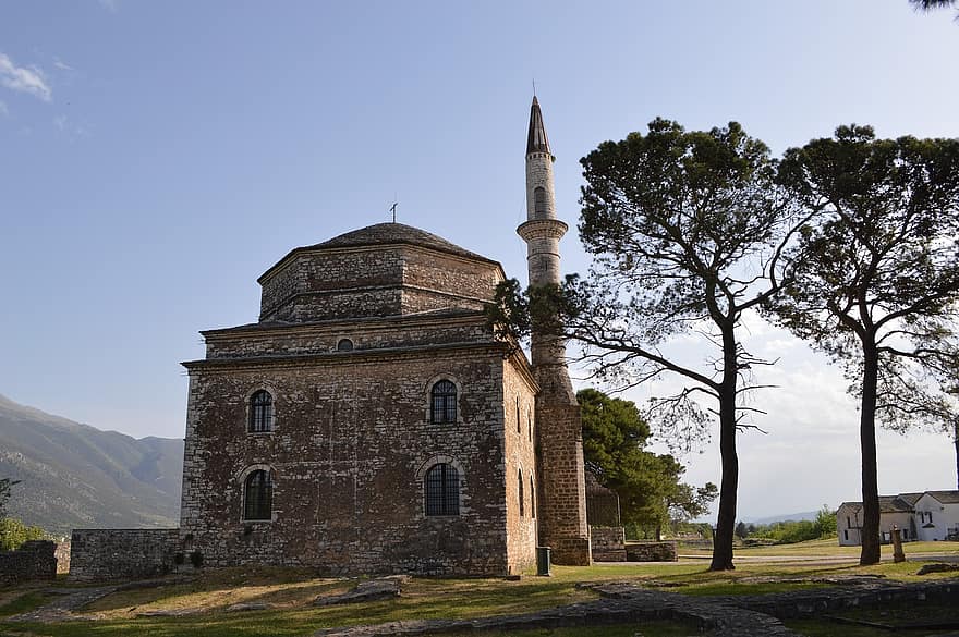 Ioannina kastélya, építészet, történelmi helyszín, Ioannina, vallás, kereszténység, híres hely, régi, történelem, kultúrák, minaret