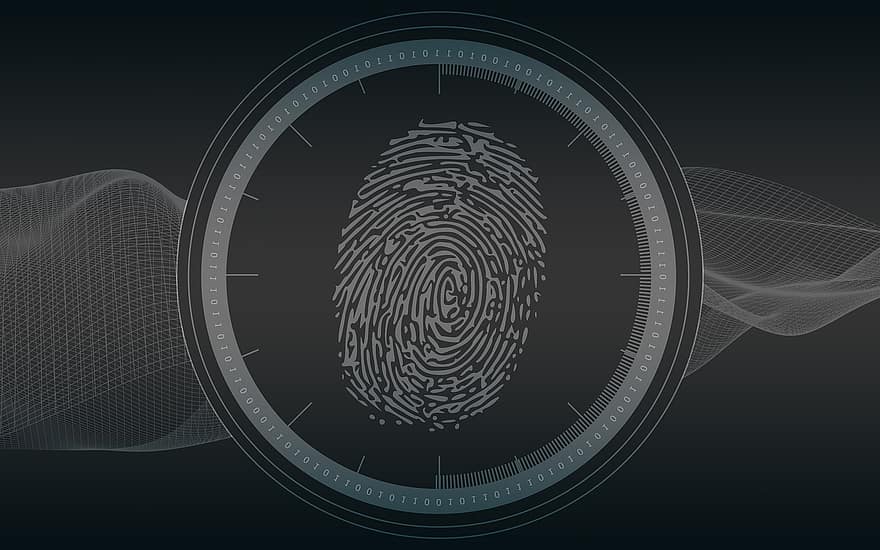 кибер, безопасность, отпечаток пальца, защита, мотыга, хакер, сеть, интернет, идентичность, вектор, фоны