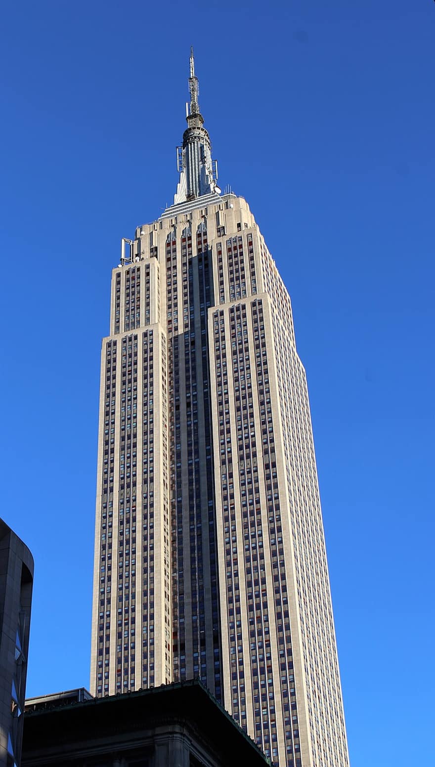 budynek, państwo imperium, architektura, Manhattan, Nowy Jork, Miasto, wieżowiec